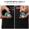 Christmas Small Penguin Lighter Case Double-Sided Graffiti Metal Lighter Cover Lighters Protective Sleeve for Women Men Standard Lighters view 3
