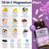 10-in-1 Magnesium Complex Supplement with Probiotics Prebiotics & Digestive Enzymes, 100 Billion CFU Probiotics for Women, High Absorption for Muscle, Sleep Calm, Gut & Digestive Health, Vegan Non-GMO view 2