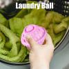 Washing Machine Laundry Balls - Dryer Safe Non Detergent Laundry Sphere, Thermoplastic Rubber Anti-Knot Odor Removing Cleaning Tool for Home, College, Vacation, RV, Traveling, Family Use view 2