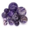 16mm-40mm Natural Amethyst Crystal Polished Stone Spheres, Mineral Specimen Balls for Home Decor Collection Gift,40mm view 3