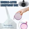 Denture Case, Leak Proof Denture Bath Cup for Travel, Large-Capacity Denture Storage Cup, Comprehensive Cleaning Kit for Dentures, Retainers and Night Guards view 3