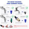20FT Solar Panel Cleaning Brush and Pole, Cleaning Kit with 5-20FT Telescopic Pole, Accompanied by an Extension Pole and Soap Dispenser, Ideal for Snow Removal, Windows, Boats, RVs, Decks view 3