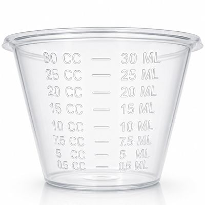 Medorra 1 oz Medicine Plastic Cups, Clear Graduated Medication Cups, Disposable 30 mL Measuring Cups with CC & mL Markings, Bulk Pack for Pharmacies, Clinics, Hospitals & Home Care, 5000 Count