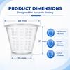 Medorra 1 oz Medicine Plastic Cups, Clear Graduated Medication Cups, Disposable 30 mL Measuring Cups with CC & mL Markings, Bulk Pack for Pharmacies, Clinics, Hospitals & Home Care, 5000 Count view 3