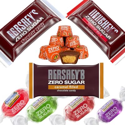 Zero Sugar Chocolate Candy Bag, Zero Sugar Assorted Flavors, for Special Occasions 1 Pound, Includes SPECIAL Dark Chocolate, Milk Chocolate, Caramel Filled Candies,and almond (Assorted With Candy)
