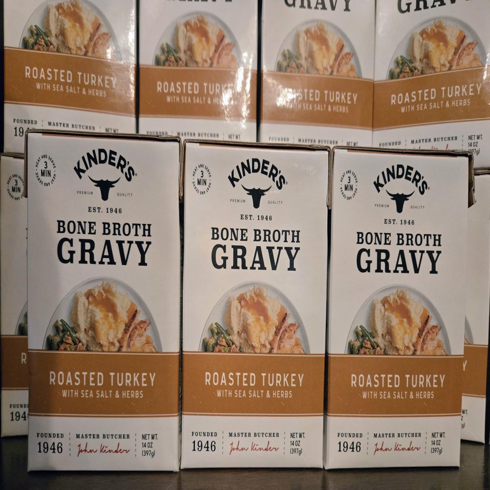 (3 PACK) Kinder's, Bone Broth Roasted Turkey with Sea Salt & Herbs Gravy Mix, 14oz each (42oz total)