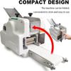 140W Automatic Dumpling Wrapper Kit, Commercial Wonton Skin Machine, Wonton Dough Processing Machine with 3 Moulds, 60pcs/min, Foldable Conveyor Belt, for Kitchen Breakfast Shop view 3