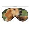 Dog Golden Retriever Sleep Mask Blackout Eye Mask for Sleeping Light Blocking Lightweight Eye Cover Masks with Adjustable Elastic Strap for Travel Night Work Nap Office view 2