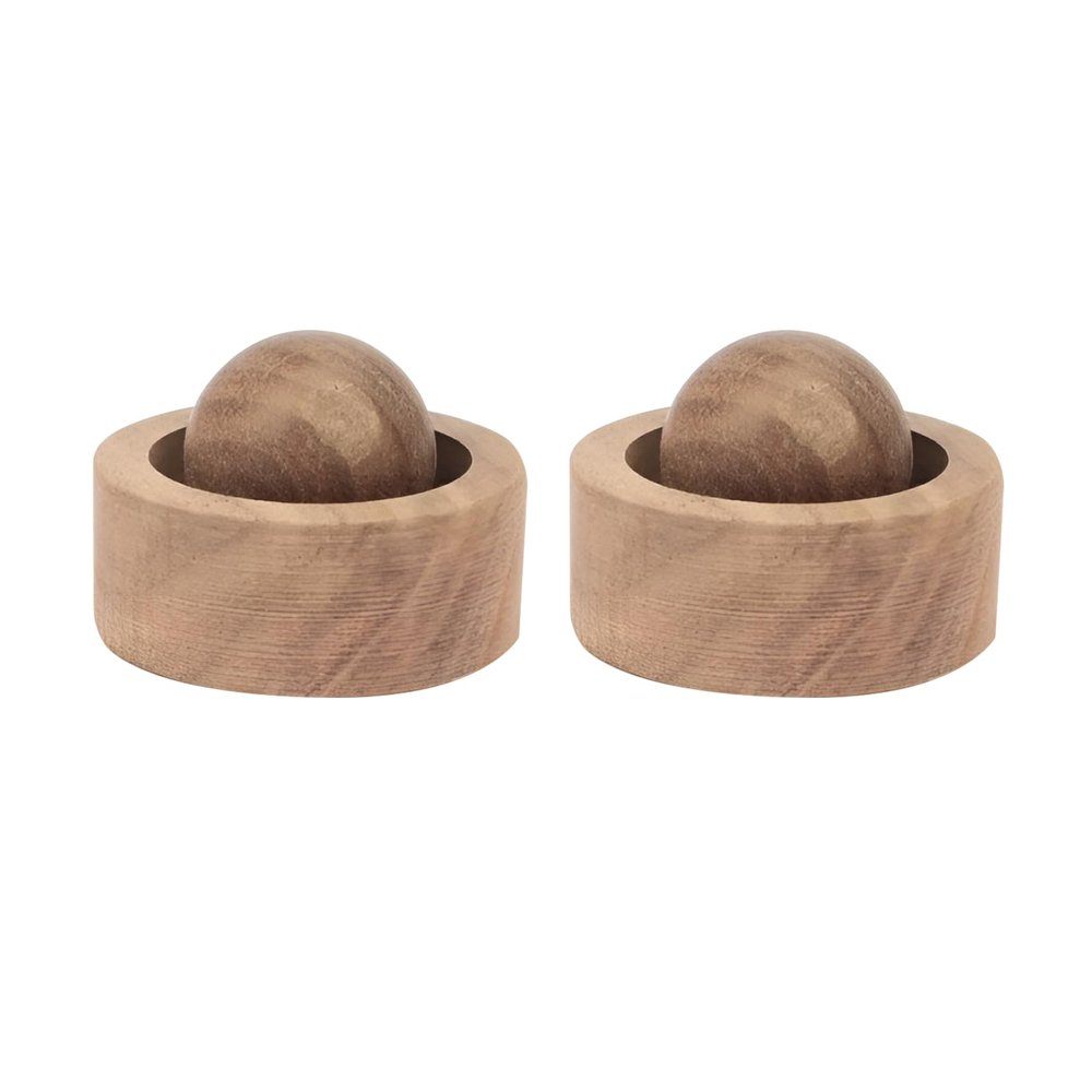 2 PCS Wooden Essential Oil Diffuser - Round Ball Aromatherapy Passive Diffuser,for Home,Car,Yoga,SPA (Walnut)