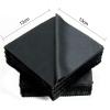 Glasses Cleaning Cloths 100pcs Microfiber Sunglasses Eyeglasses Cleaning Cloth 5.11 * 5.11inch Glasses Eyewear Clean Lens Accessorieslot(Black) view 2