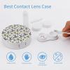 MUMEHAZ Contact Lens Case, Portable Funny Donkey Contact Lenses Applicator Remover Tool Kit with Mirror Solution Bottle view 3