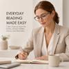 Jectieey 1.75 Reading Glasses for Women 15g Lightweight Blue Light Reader view 2