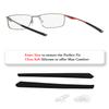 2 Set Replacement Rubber Kit Earsocks Nose Pads for Oakley Socket 5.0 OX3217/Socket 5.5 OX3218 140mm Arm Length Frame, Black Set view 2