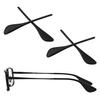 TenDye 2 Pairs Replacement Earsocks Temple Sleeve for Ray-Ban RB6336 RB6337 RB7053 Eyeglasses Frame, Black Ear Sleeves view 1
