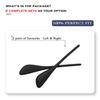 TenDye 2 Pairs Replacement Earsocks Temple Sleeve for Ray-Ban RB6336 RB6337 RB7053 Eyeglasses Frame, Black Ear Sleeves view 3