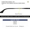 TenDye 2 Pairs Replacement Earsocks Temple Sleeve for Ray-Ban RB6336 RB6337 RB7053 Eyeglasses Frame, Black Ear Sleeves view 4