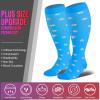 bropite 3/4 Pairs Plus Size Compression Socks for Women & Men 20-30 mmhg-Extra Wide Calf Support Socks for Medical,Running view 2