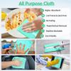 FIXSMITH Turquoise Microfiber Cleaning Cloth -Pack of 12, Highly Absorbent Cleaning Rags, 16"X12" All Purpose Cleaning Towels for Housekeeping, Kitchen, Car, Lint Free and Reusable Microfiber Towels view 4