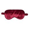 1 Pack Silk Sleep Mask, Soft Silk Eye Blindfold with Elastic Strap for Night Sleeping Travel and Nap, Unisex (Dark Red) view 1