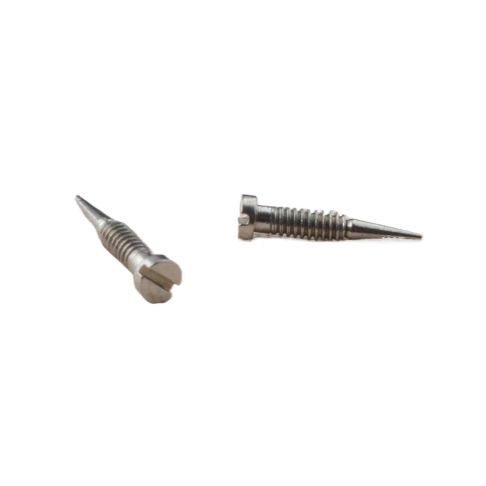 200 Glasses Spring Hinge Screw Accessories Pointed self aligning Repair Parts(2.0x1.2x7.5mm)