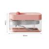 2 Pack Floss Pick Dispenser,Automatic Floss Picks Organizer Refillable Floss Dispenser with 10Floss Picks (Pink-B) view 2