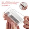 2 Pack Floss Pick Dispenser,Automatic Floss Picks Organizer Refillable Floss Dispenser with 10Floss Picks (Pink-B) view 3