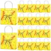 Chivertion 20 Pcs Bow Softball Party Favors Softball Snack Bags 8 x 8 x 3 Inch Bow Gift Treat Bags with Handle for Sport Team Party Decorations Birthday Gifts view 1