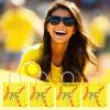 Chivertion 20 Pcs Bow Softball Party Favors Softball Snack Bags 8 x 8 x 3 Inch Bow Gift Treat Bags with Handle for Sport Team Party Decorations Birthday Gifts view 4