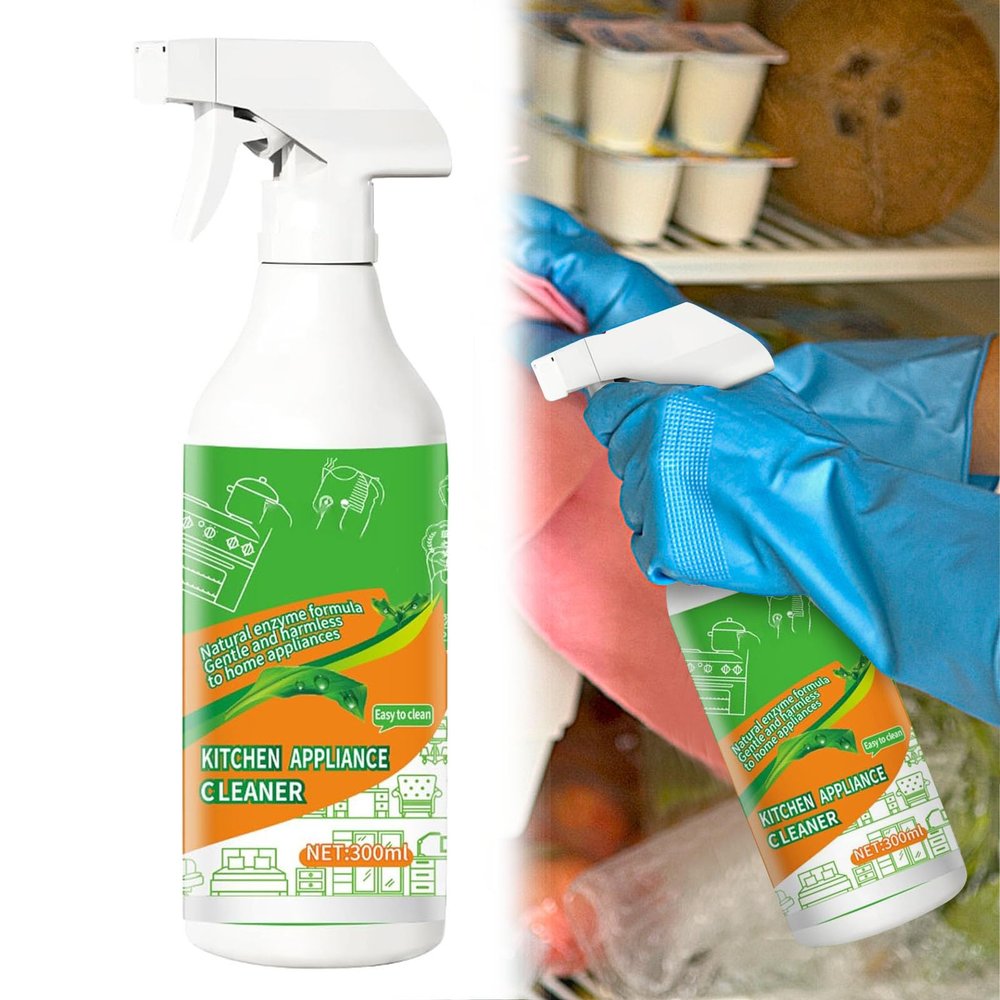 Natural Enzyme Multi-Purpose Cleaner, Heavy Duty Degreaser for Kitchen Appliances, Oven, Stove, Range Hood, All Household Surfaces, Easy Cleaning (1pc)