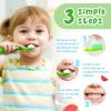 Fluoride-Free Baby Toothpaste for Ages 2-3 Natural Fruit-Flavored Mild Formula Pea-Sized Amount for Developing Teeth 2.1 oz (60g) (1 Pack, Watermelon) view 3