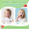 Fluoride-Free Baby Toothpaste for Ages 2-3 Natural Fruit-Flavored Mild Formula Pea-Sized Amount for Developing Teeth 2.1 oz (60g) (1 Pack, Watermelon) view 4