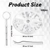 120 Piece Eyeglass Repair Kit Stainless Steel Glasses Screws and Nuts with Precision Screwdriver and Tweezers Universal Eyeglasses Kit Repair Tool for Glasses Sunglasses Watch Jewelry view 4