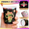 100 Pcs Mexican Paper Cups Disposable Mexico Fiesta Cups Bulk 9oz Cinco De Mayo Party Decorations for Fiesta Taco Birthday Baby Shower Party Supplies(Mexican Classic Style) view 3