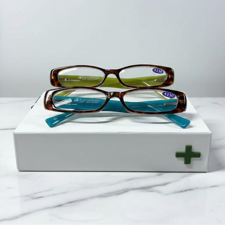 2.50 First-Class Professional Reading Glasses All Day for Women - Blue Light Protection - With Gift Case - Pack of 2 - Model Number SXW702001002
