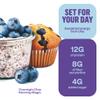 Chialove Overnight Chia with Oats, Blueberry Muffin | 12g of protein | Low Sugar | Rich in Fiber, Vegan, Gluten-free, Non-GMO | Ready to Eat Breakfast - 27.5 oz Bags - 2 Pack view 2