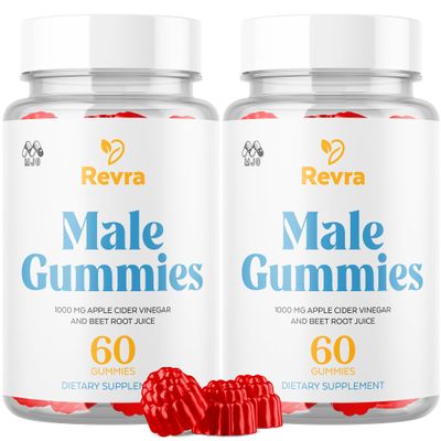 (2 Pack) Revra Gummies, Official Revra Gummys for Men with All Natural Ingredients, Advanced Formula for Optimal Health & Total Wellness Support with Premium Active Lifestyle Vitamins (120 Gummies)
