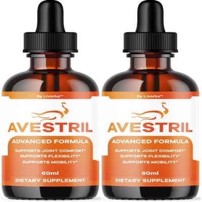 (2 Pack) Avestril Drops - Official Avestril Advanced Formula Mobility Drops All Natural Premium Supplement Liquid Support - Maximum Strength, Aves Tril Drop Health & Wellness, 2 Bottles for 2 Months