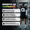 Gains in Bulk L-Glutamine Powder, Cherry Limeade, 30 Servings view 2