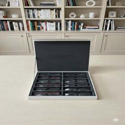 +1.25 First-Class Professional Reading Glasses All Day for Women - Computer Readers with Blue Light Protection - With Elegant White Gift Case - Pack of 12