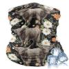 100% BLUE COLLAR Floral Cattle Highland Cow (3) Headband Headwear Face Scarf Mask Dust Protection Windproof for Summer Running Fishing for Adults view 1