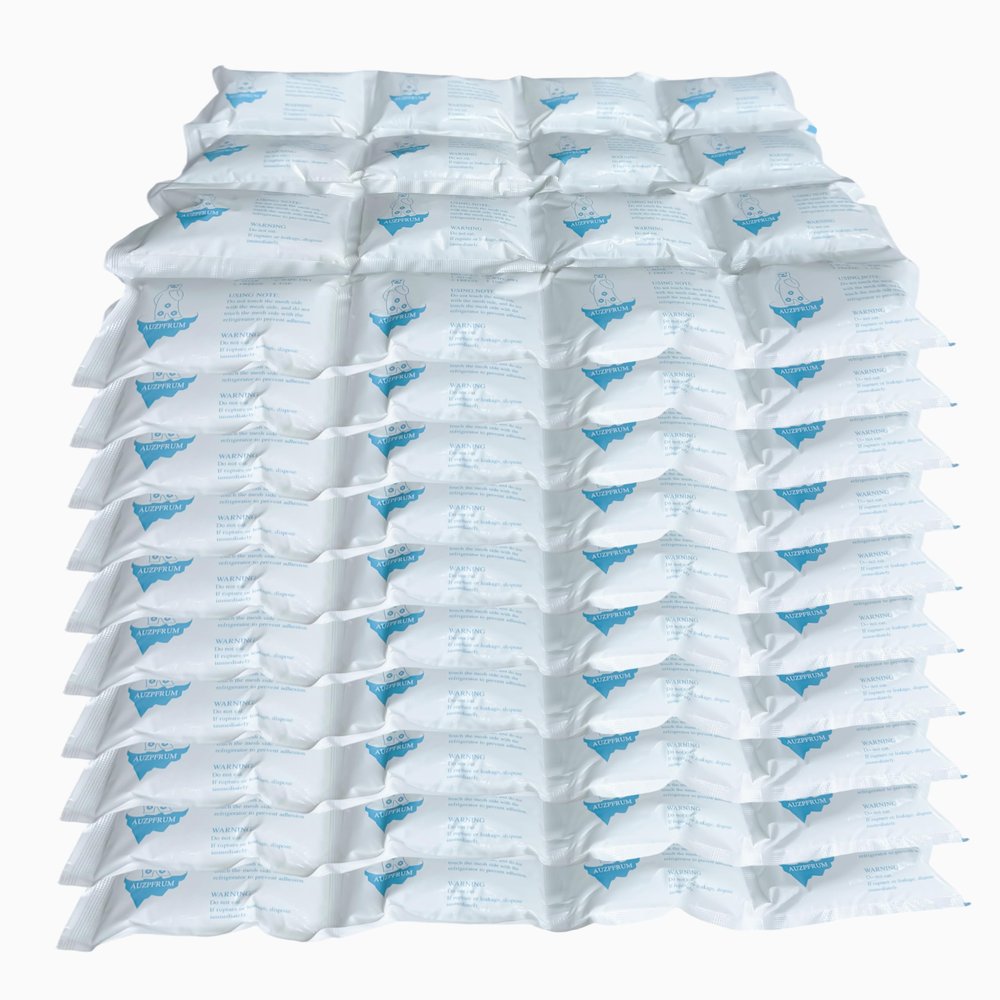AUZPFRUM Ice Packs for Shipping | 24+ Hour Long Lasting Cold Dry Ice Pack for Coolers | 10 Sheets - 160 Cells | Paquete de Hielo Seco para Envo | Reusable Gel Freezer Block Bricks for Frozen Food