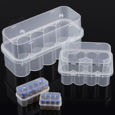 20 Slots Peptide Vials Refrigerator Storage Holder Set Peptide Vial Organizer Stackable Plastic Case Freezer Safe Holders Bottle Holder for Fridge Care Organizer Solution(S+M)