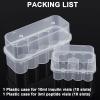 20 Slots Peptide Vials Refrigerator Storage Holder Set Peptide Vial Organizer Stackable Plastic Case Freezer Safe Holders Bottle Holder for Fridge Care Organizer Solution(S+M) view 4