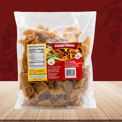 Grand Sweets and Snacks (GSS) Ribbon Pakoda (Pack of 3) Each Pkt 250g (B-P)