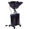 Portable Salon Shampoo Basin, Portable Mobile Salon Basin Shampoo Bed Beauty Salon Lifting Shampoo Tank with Double Barrel Water Pump Plastic Basin view 1