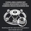 Analog Bathroom Scales, Round Tempered Glass, Weighing Range 264 lbs/120 kg, 155mm Large Dial, Easy to Read Measurements for Home and Pharmacy view 4