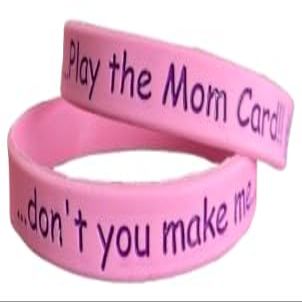Play the Mom Card - Wristband