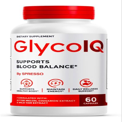 (1 Pack) GlycoIQ Capsules, All Natural Glyco IQ Support Supplement Pills with Premium Ingredients, Advanced GlycoIQ Maximum Strength Formula for Healthy Circulation & Balanced Levels (60 Capsules)