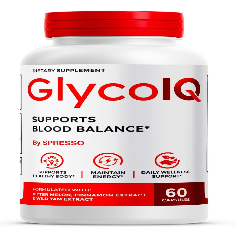 (1 Pack) GlycoIQ Capsules, All Natural Glyco IQ Support Supplement Pills with Premium Ingredients, Advanced GlycoIQ Maximum Strength Formula for Healthy Circulation & Balanced Levels (60 Capsules)