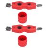 Copper Pipe Cleaner Reamer Value Set 4 in 1 Rust Removal Tool for Plumbers Soldering ABS Steel Red 15mm 20mm view 1